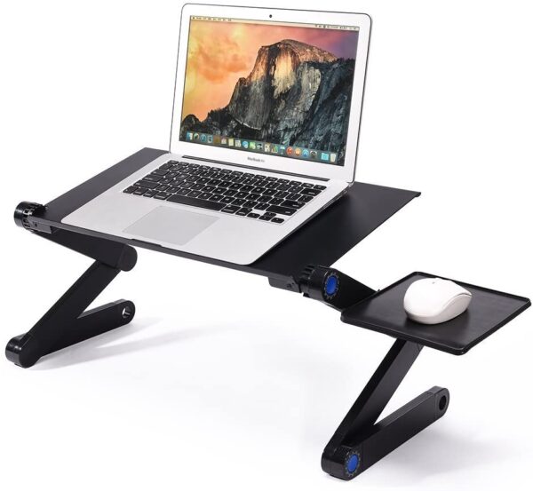 Adjustable Laptop Stand Vented with CPU Fans and Mouse Pad Side ...